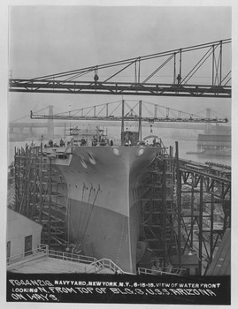 The USS Arizona being built on June 15, 1915.